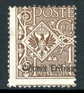 Italy 1903 Colony ERITREA  1¢ Brown Scott #19 Mint T598 - Picture 1 of 6