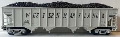 MTH 20-97402 WESTERN MARYLAND 4-BAY HOPPER 90000 W/ COAL LOAD - Image 1 of 4
