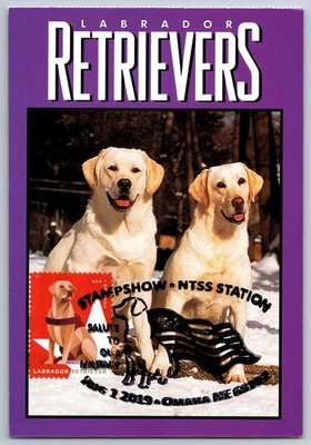 #5406 Military Working Dogs Labrador Retriever FDC Maxi Card w/Pictorial Cancel - Image 1 of 2