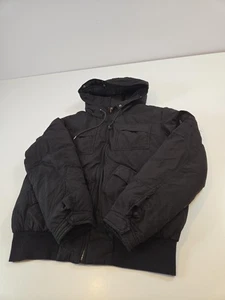 Lauren Ralph Lauren Gänsedaunenjacke Damen L schwarz Kapuze Puffer Bomber - Bild 1 von 13