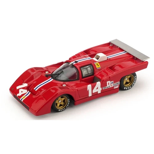FERRARI 512 M N.14 DNF WATKINS GLEN 1971 S.POSEY-R.BUCKNUM 1:43 Brumm Auto Compe - Immagine 1 di 1