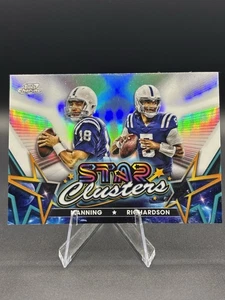 Colts QBs Star Clusters Refractor Dual #SCL-9 Topps Cosmic Chrome 2024 NFL Colts - Picture 1 of 4