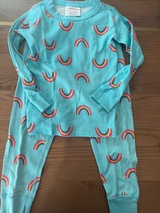 Hanna Andersson Rainbow Long John Pajamas - Size 90/3T Excellent Condition - Picture 1 of 3