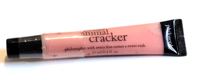Philosophy PINK FROSTED ANIMAL CRACKER Lip Shine Gloss 0.4 oz New & Sealed -RARE - Image 1 of 2