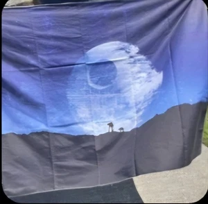 60 mal 40 Zoll Star Wars Hintergrund AT AT Death STAR - Bild 1 von 1