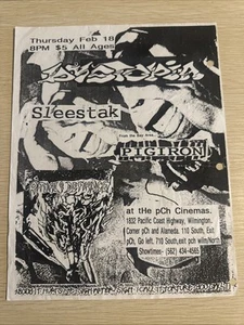 DE COLECCIÓN DYSTOPIA FLYER PUNK CRUST HARDCORE CALIFORNIA - Imagen 1 de 2