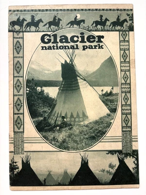 RARO 1920 Folleto de viaje "Parque Nacional Glaciar" Introducción de Mary Roberts Rinehart* Foto 1 de 4