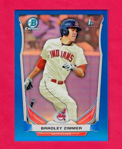Bradley Zimmer 2014 Topps 1st Bowman Chrome Draft Prospect BLUE REFRACTOR /399 - Bild 1 von 2