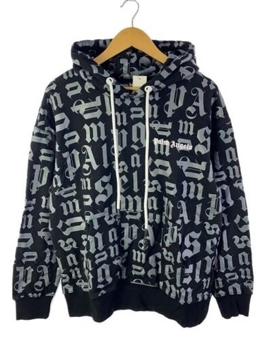 Palm Angels Felpa con cappuccio L cotone BLK PMBD001E1946002