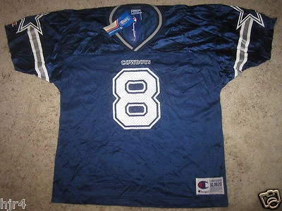 Camiseta Troy Aikman #8 Dallas Cowboys Campeón NFL Juvenil XL 18-20 NUEVA CON ETIQUETAS Foto 1 de 3