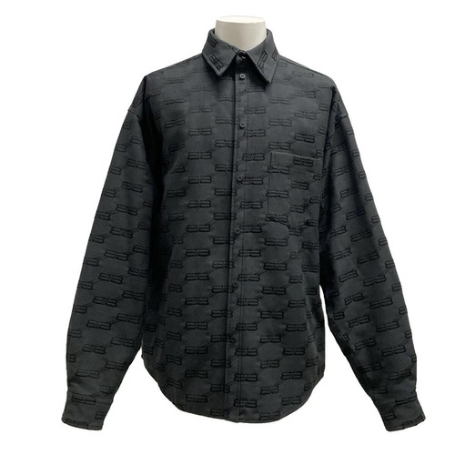 Autore BALENCIAGA 719873 TM030 Grigio Scuro Nero Cotone Poliestere Uomo