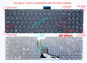New for HP 15-BW 15-BS 15-bw017nc 15-bw019nc 15-BW500 US Keyboard non-backlit