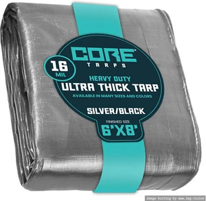 Extra Heavy Duty 16 Mil Tarp Cover, Waterproof, UV Resistant, Rip and Tear Proof - Picture 1 of 12
