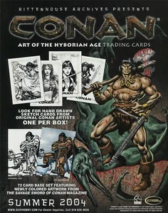 CONAN ART OF THE HYBORIAN AGE HÄNDLER VERKAUFSBLATT VON RITTENHOUSE - Bild 1 von 2