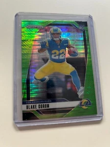 2024 Panini Prizm - Rookie Blake Corum #308 Neon Green Pulsar Prizm (RC) Rams - Bild 1 von 2