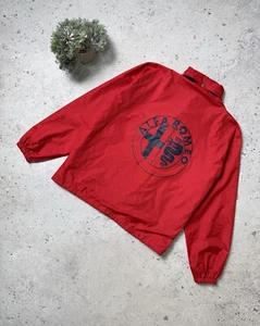 Alfa Romeo Cuore Sportivo Men's Vintage Racing Jacket F1 Team Rare Size M Red - Picture 1 of 23