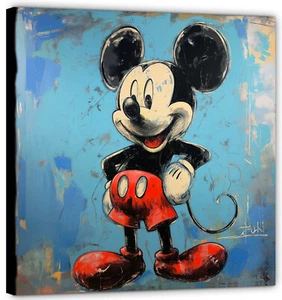 Chalk Mickey Mouse arte pop imagen moderna excelente mural arte actual Artegio GR84 - Imagen 1 de 3