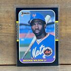 1987 Donruss Baseball Card #487 Mookie Wilson New York Mets
