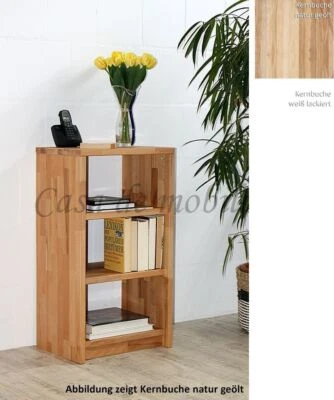 Standregal 47x84x33cm Kernbuche massiv Büroregal Router Druckerregal Regal holz