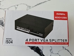 MT-1504 4 PORT VGA Splitter  150 MHz - Picture 1 of 4