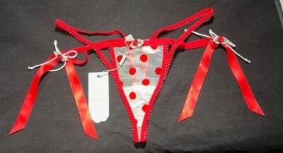 Tanga Victoria's Secret FOR LOVE & LEMONS Indy Lunares NUEVO CON ETIQUETAS ~ M Foto 1 de 4