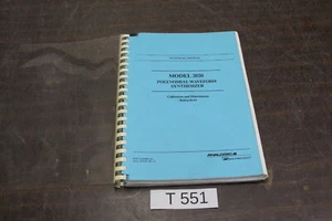 ANALOGIC 2020 POLYNOMIAL SYNTHESIZER CALIBRATION & MAINTENANCE MANUAL # T551 - Picture 1 of 3