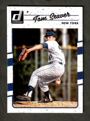TOM SEAVER 2017 DONRUSS MAGENTA BACK #189 NEW YORK METS - Image 1 of 2