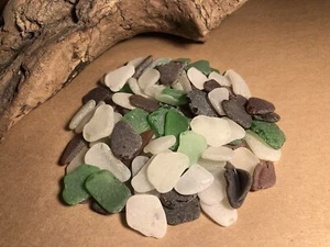 Genuine Atlantic Ocean Sea Glass 100 Pieces #37 - Picture 1 of 5