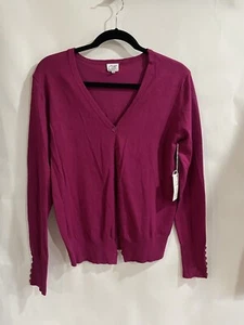 Cielo Designed California Cardigan Hot Pink -red Size L NWT Sleeve With Buttons - Picture 1 of 8