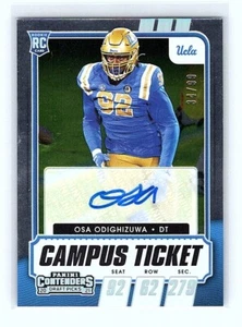 2021 Panini Contenders Draft Picks Campus Ticket Auto Osa Odighizuwa SN 34/99 - Picture 1 of 2