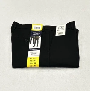 Haggar Men's Slim-Straight Premium Flex Dress Pants, Black, Size 32X32 - Picture 1 of 7