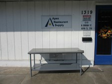 Stainless Steel Table 72x30 With Drawer #4604