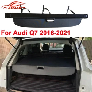 Cubierta de carga retráctil para Audi Q7 2016-2021 maletero trasero escudo de seguridad - Imagen 1 de 12