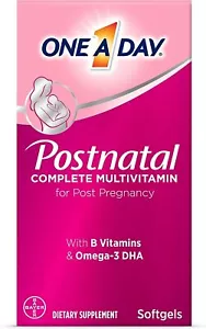 ONE A DAY Postnatal Complete Multivitamin for Post-Pregnancy Folic Acid 60 Count - Picture 1 of 10
