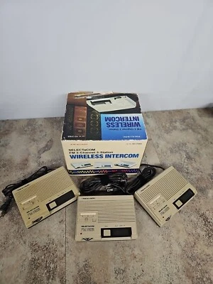 Vintage Realistic FM 3-Channel 3-Station Wireless Intercom 43-218A Tested Read D - Image 1 of 4
