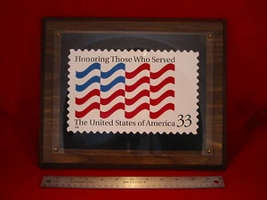 "Honoring Those Who Served" 1999 USPS 33 Cent Commemorative Stamp Plaque - NIB - Picture 1 of 4