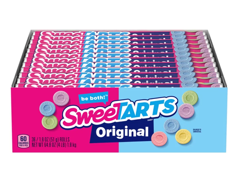 SweeTARTS Original Candy, 1.8 Ounce Roll (Pack of 36)