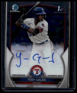 Autógrafos Bowman Chrome #CPA-YGA 2023 Yosy Galan Chrome Prospect - Imagen 1 de 2
