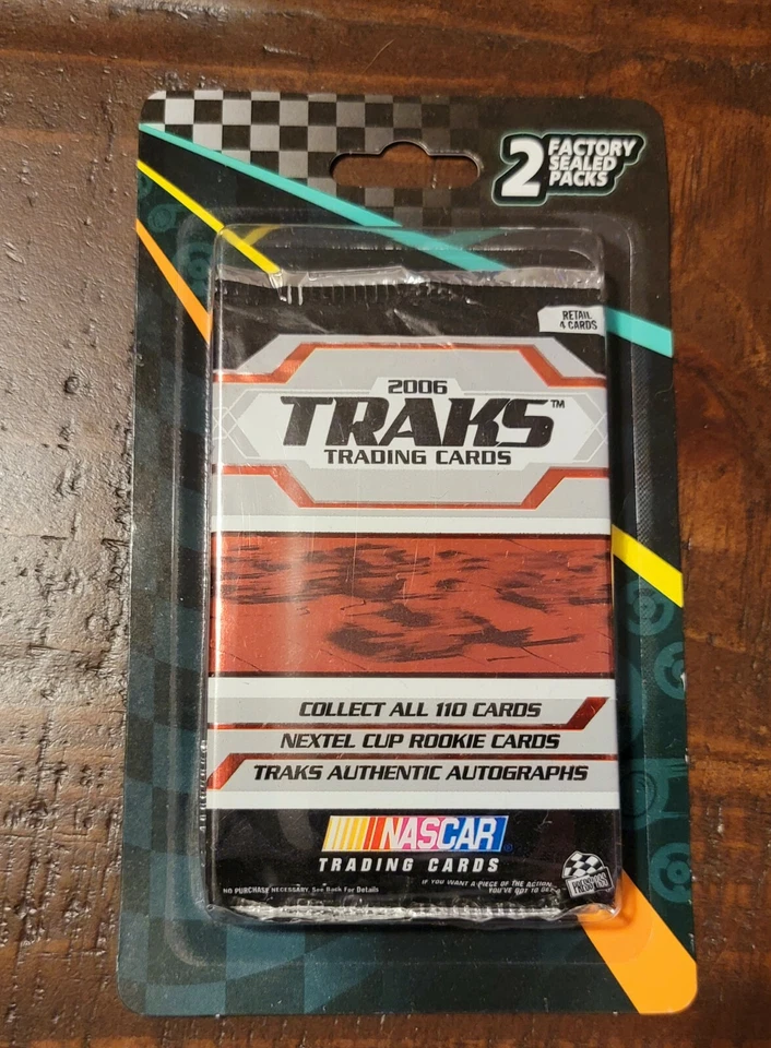 2006 Press Pass Nascar Traks 4-Card Retail + Mystery 2 Packs Sealed Blister!! - Image 1 of 4
