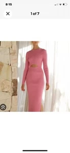 Runway Scout size Medium M Julia knit dress pink bodycon - Picture 1 of 7