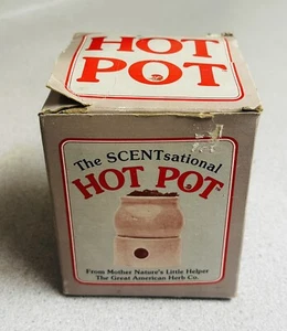 Vintage 1986 SCENTsational Brown HOT POT Potpourri The Great American Herb Co. - Picture 1 of 11