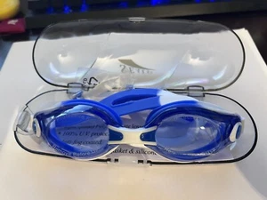 Gafas de natación Seals 800 tira azul blanco, transparentes - Imagen 1 de 3