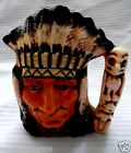 Vintage TOBY Style NATIVE AMERICAN INDIAN Ceramic Mug ***Excellent Condition***