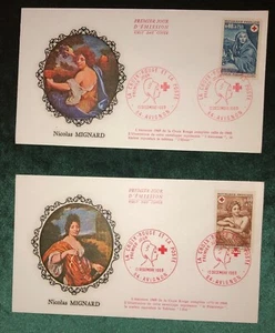 FIRST DAY COVER Premiere jour 1969 Nicolas Mignard fdc Envelopes - Picture 1 of 4