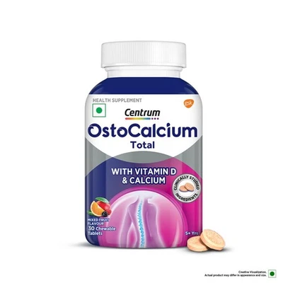 Centrum Ostocalcium Total Tabletas Vit D y Calcio Huesos Fuertes 30 Tabletas Foto 1 de 4