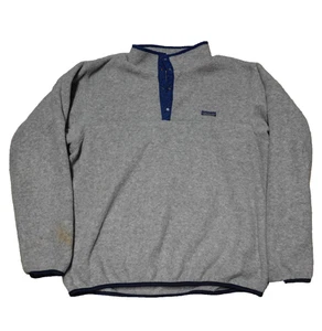 Vintage 90s Patagonia Snap-T Fleece Sweatshirt Size XL Gray Pullover USA Made ** - Picture 1 of 20