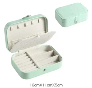 Mini Small Ring Storage Earrings Organizer Box Jewelry Portable Display Case UK - Picture 1 of 5