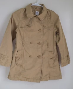 Gap Kids girl beige solid cotton long sleeve Jacket size M, 7-8 T - Picture 1 of 6