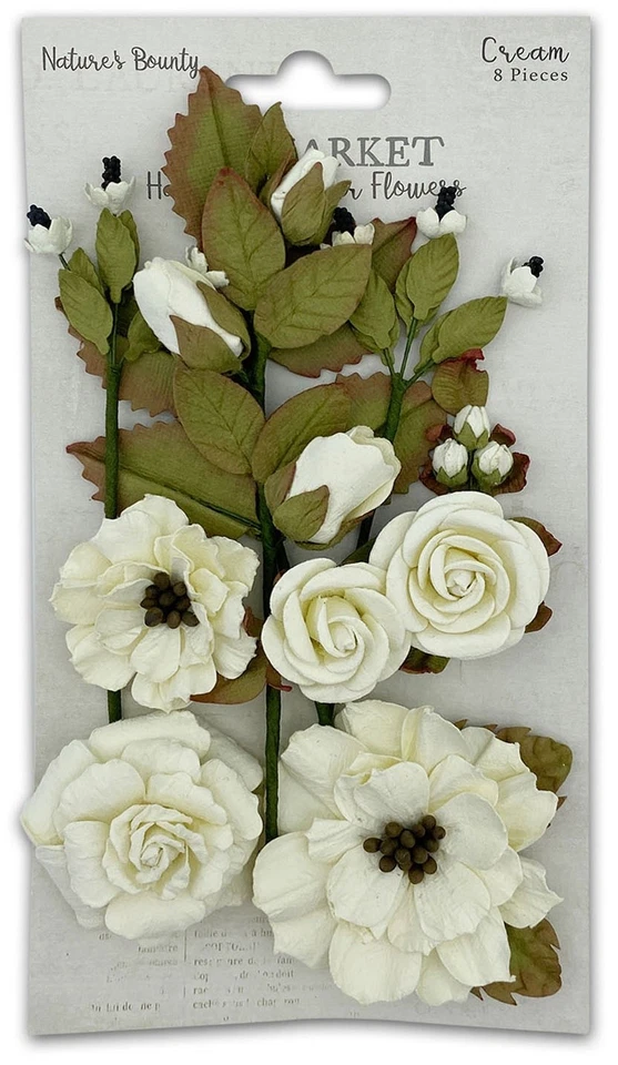49 and Market Paper Flowers - Nature's Bounty - Cream NB40285