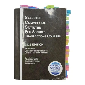 Selected Commercial Statutes for Secured Transactions Courses 2023 Edition Used - Picture 1 of 14